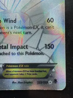 Pokemon Dialga EX 122/119 Secret Rare Full Art Holo XY Phantom Forces (MP) - Image 5