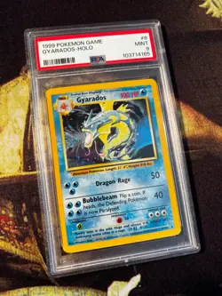 PSA 9 Gyarados #6/102 Holo Rare - 1999 Base Set Unlimited Pokemon TCG MINT - Image 1