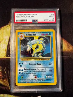 PSA 9 Gyarados #6/102 Holo Rare - 1999 Base Set Unlimited Pokemon TCG MINT - Image 2