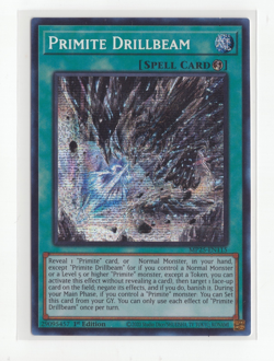 Yugioh TCG Primite Drillbeam MP25-EN115 Prismatic Secret Rare 1st Edition Nm - Image 1