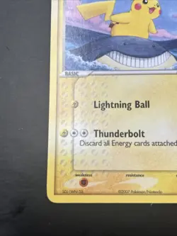 Pikachu POP Series 5 12/17 non-holo Pokemon Card 2007 - Image 4