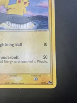 Pikachu POP Series 5 12/17 non-holo Pokemon Card 2007 - Image 5