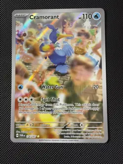 Pokemon TCG Cramorant Illustration Rare Card Twilight Masquerade 176/167 - NM - Image 1