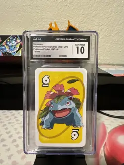 2021 Pokemon Pocket Uno Venusaur #6 Yellow CGC 10 Gem Mint - Image 1
