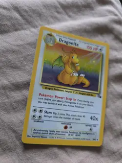 Pokemon Dragonite, 4/62, Rare Holo Card, Fossil Set, WOTC Card, 1999, NM - Image 3