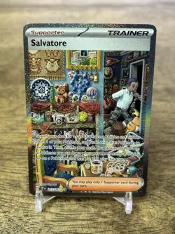 Pokemon TCG - Salvatore 212/162 SIR Sv05: Temporal Forces Full Art Trainer Holo - Image 1