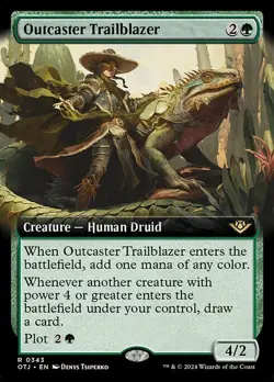 MTG OUTCASTER TRAILBLAZER 343 EXC - SCOPRIPISTA REIETTA - OTJ X EN - MAGIC - Image 1
