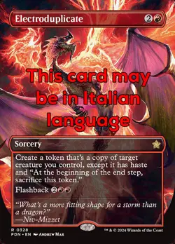 MTG ELECTRODUPLICATE 328 EXC - ELETTRODUPLICATO - FDN X IT - MAGIC - Image 1