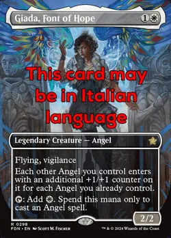MTG GIADA, FONT OF HOPE 298 EXC - GIADA, FONTE DI SPERANZA - FDN X IT - MAGIC - Image 1