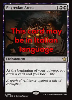 MTG PHYREXIAN ARENA EXC - ARENA DI PHYREXIA 180 - FDN - MAGIC - Image 1