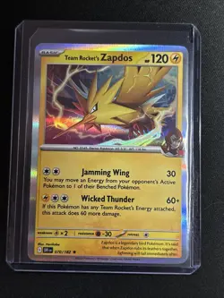 🔥Zapdos Pokemon TCG 2025 Team Rocket's 070/182 Sv10: Destined Rivals Holo NM - Image 3