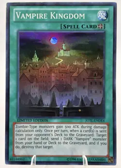 Yugioh Vampire Kingdom Super Rare HOLO JOTL-ENDE4 - Image 1