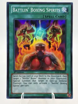 Yugioh-Battlin' Boxing Spirits - Super Rare HOLO - 1st Edition - SHSP EN060 - Image 1