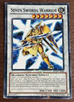 Seven Swords Warrior SP13-EN048 - Rare - Great Condition - Unlimited - Yugioh - Image 1