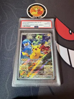 2022 Pokemon Pikachu JPN S&V Promo Holo 001/SV-P Card PSA 10 Gem Mint - Image 5