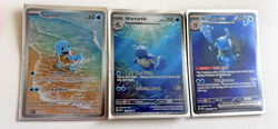 pokemon 151 Blastoise evolution chain - 3 cards (Squirtle, Wartortle, Blastoise) - Image 1