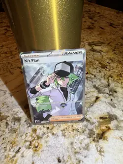 N's Plan Plot SR 165/086 Black Bolt English Pokemon Card - Image 1