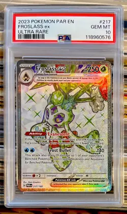 PSA 10 GEM MINT Froslass ex 217/182 PAR EN Paradox Rift Ultra Rare Pokemon Card - Image 1