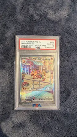 2023 POKEMON PAL EN SKELEDIRGE ex SIR #258 GEM MT PSA 10 - Image 2