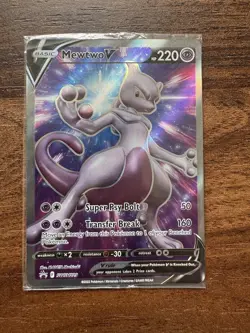 POKEMON PROMO CARD - MEWTWO V SWSH229 (HOLO) (FULL ART) (SEALED) M - Image 1
