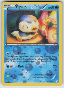 POKEMON PIPLUP RC6 HOLO UC LEGENDARY TREASURES: RADIANT COLLECTION MP HOLO - Image 1