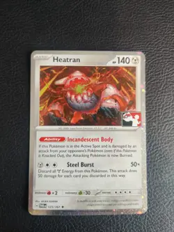 Pokemon TCG - Heatran 123/167 Play Stamped Prize Pack Series 6 Holo - Image 1
