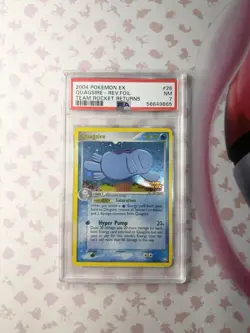 2004 POKEMON EX TEAM ROCKET RETURNS #26 QUAGSIRE-REVERSE FOIL PSA 7 - Image 1