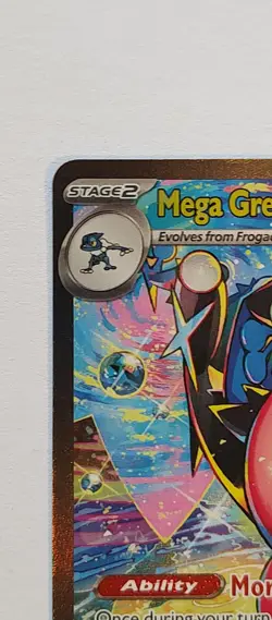 Pokemon TCG Mega Greninja ex sar 116/086 Holodex AI Graded 10 - Image 4