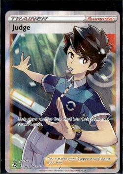 2022 Pokemon Judge Ultra Rare Holo Full Art Trainer TG25/TG30 - Image 1