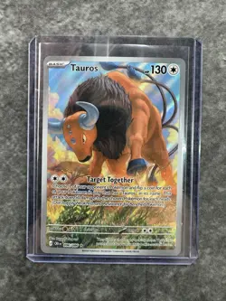 Tauros 96/86 Illustration Rare Pokemon Chaos Rising Full Art Pokemon TCG MINT - Image 1