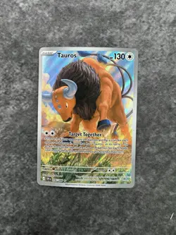 Tauros 96/86 Illustration Rare Pokemon Chaos Rising Full Art Pokemon TCG MINT - Image 2