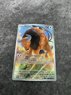 Tauros 96/86 Illustration Rare Pokemon Chaos Rising Full Art Pokemon TCG MINT - Image 3