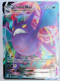 Crobat VMax 045/072 Shining Fates Ultra Rare Pokemon Pack Fresh Near Mint NM - Image 1