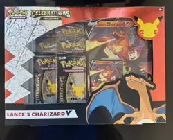 Pokemon TCG Celebrations Collection Box Lance's Charizard V Mint Sealed! - Image 1