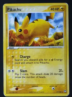 Pikachu 57/108 Power Keepers Regular Pokemon TCG HP - Image 1