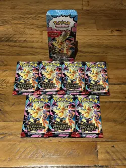 Pokemon TCG: Ascended Heroes - 7 Sealed Packs with an empty Booster Bundle box - Image 2
