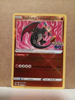 Radiant Charizard 011/078 Pokemon GO Holo - Image 1