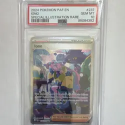 Pokemon 2024 SV Paldean Fates Iono Special Illustration Rare Holo 237/091 PSA 10 - Image 1
