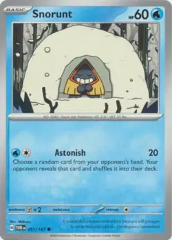 SNORUNT - UNCOMMON - TWILIGHT MASQUERADE - POKEMON TCG - 051/167 - Image 1