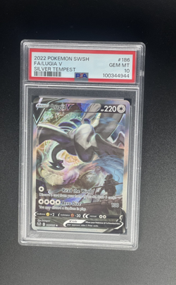 Pokemon 2022 Lugia V 186/195 Alt Art Silver Tempest GEM MINT PSA 10 - Image 1