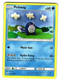 Poliwag 30/149 Common SM Base Set Pokemon Near Mint - Image 1