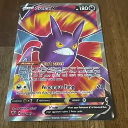 Pokemon Darkness Ablaze Crobat V 182/189 Full Holo Rare 2020 - Image 1