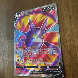 Pokemon Darkness Ablaze Crobat V 182/189 Full Holo Rare 2020 - Image 2