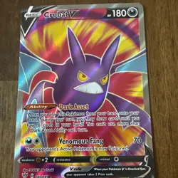 Pokemon Darkness Ablaze Crobat V 182/189 Full Holo Rare 2020 - Image 4