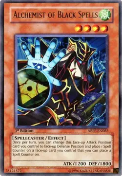 Alchemist of Black Spells 1st Edition Ultra Rare ABPF-EN082 LP - Image 1