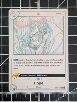 Hope EB02-031 R Extra Booster Anime 25th ONE PIECE TCG - NM - Image 1