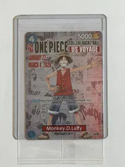 One Piece Monkey.D.Luffy College Basketball Promo SEALED - Image 1