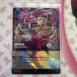 Arthur Wizards Apprentice 207/204 Enchanted Rise Of The Floodborn Disney Lorcana - Image 1