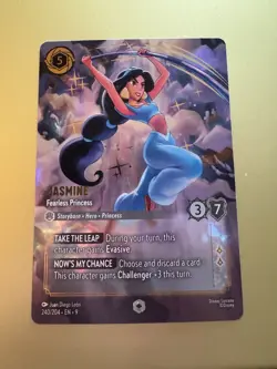 DISNEY LORCANA-FABLED | ENCHANTED - JASMINE - FEARLESS PRINCESS PSA 10 - Image 1