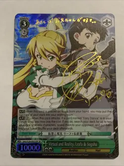 Weiss Schwarz SP Sign FOIL Sword Art Online SAO/S26-E022SP Leafa Suguha ENGLISH - Image 1